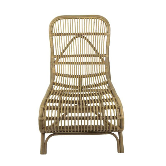 Chaise-longue en rotin modèle Kim