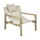 SIESTA - Fauteuil- bois de manguier / coton - L 64 x W 76 x H 69 cm - naturel