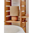 CORDOBA - lampe de table - terre cuite / jute - DIA 32 x H 57 cm - terre cuite