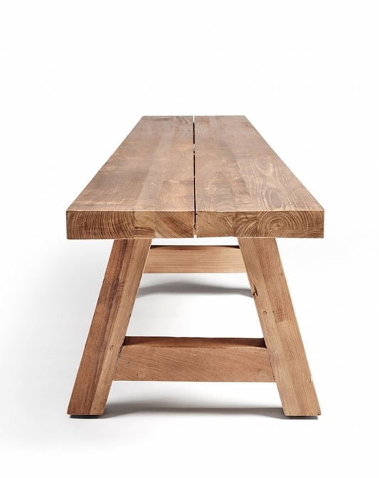 Banc CANTINA en teck recyclé