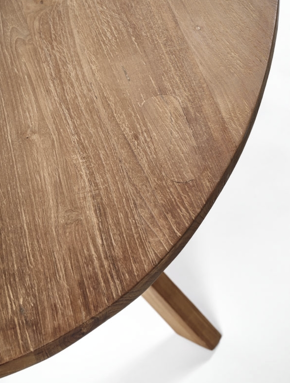 Table ovale BJORN en teck recyclé