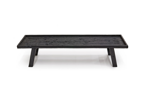 table BOIS MASSIF RECYCLÉ de chez manufactori noir