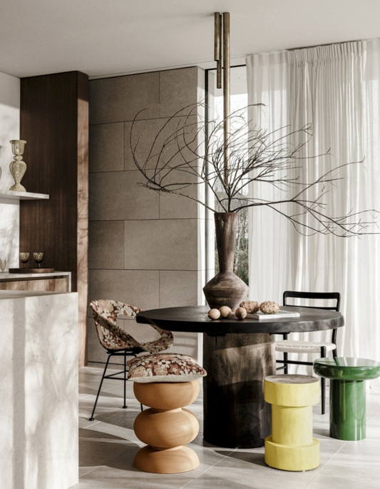 TABOURET/BOUT DE CANAPÉ "CAPRI" manufactori