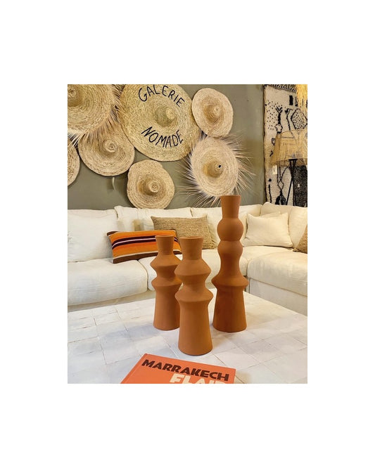 Bougeoir en Terre Cuite modèle Casablanca