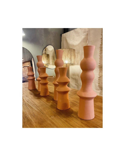 Bougeoir en Terre Cuite modèle Casablanca