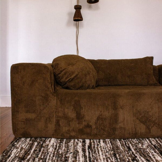 Canapé 4 places en velours côtelé SLOW FAMILY
