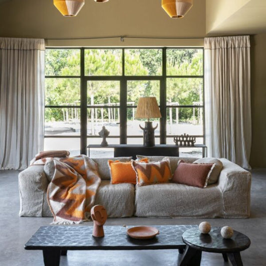 Canapé 4 places en lin SLOW FAMILY Lin Lavé