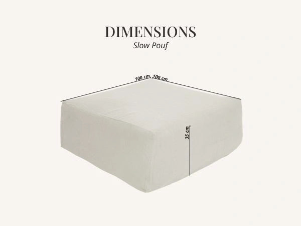 Pouf en Lin