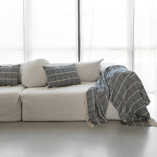 Canapé 4 places en lin SLOW FAMILY Lin Lavé