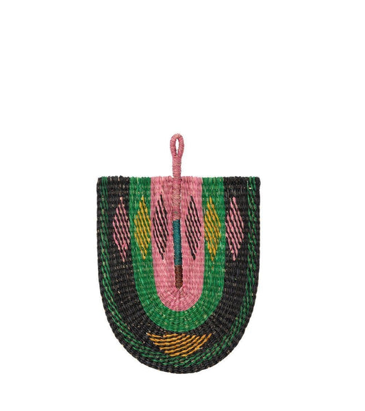 Eventail Mural Herbier Marin Rose