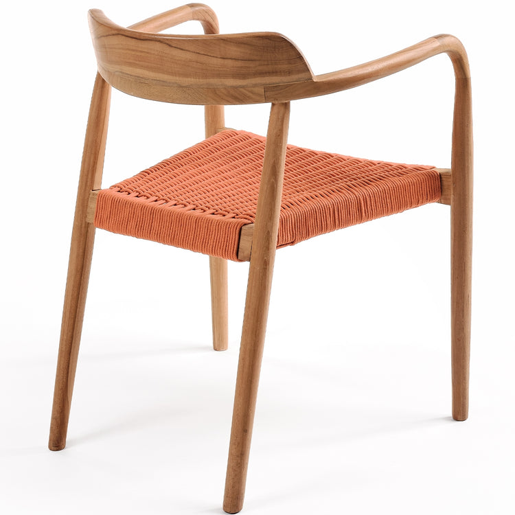 Fauteuil empilable en teck "Savana" In/Outdoor