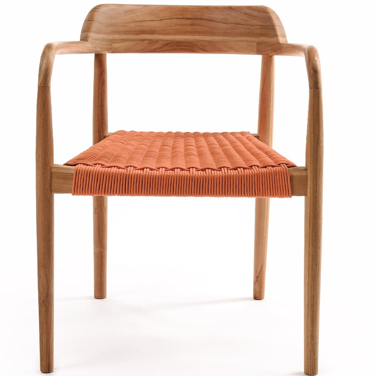 Fauteuil empilable en teck "Savana" In/Outdoor