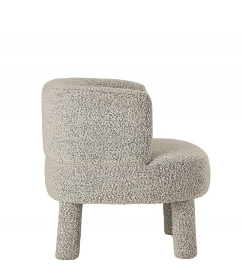 Fauteuil bouclette Gris Chiné modèle Reisa