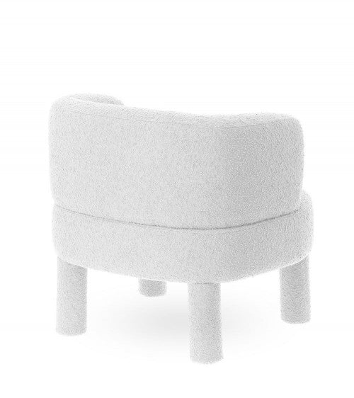 Fauteuil bouclette Gris Chiné modèle Reisa