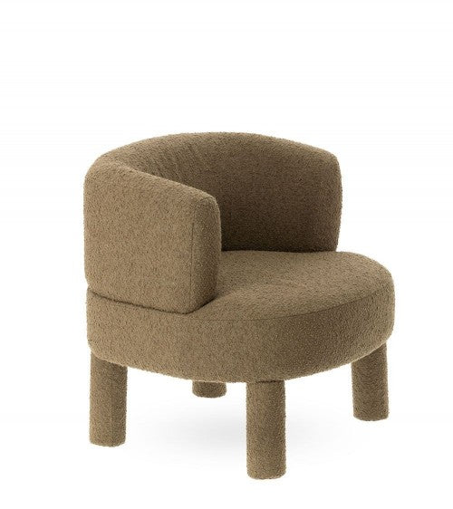 Fauteuil bouclette Kaki modèle Reisa