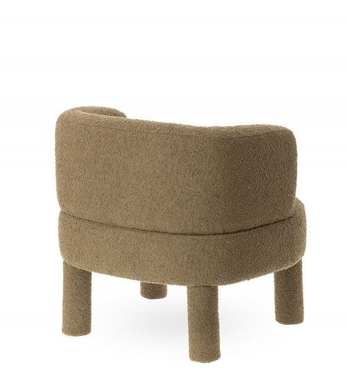 Fauteuil bouclette Kaki modèle Reisa