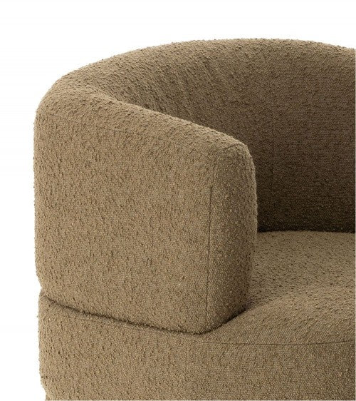 Fauteuil bouclette Kaki modèle Reisa