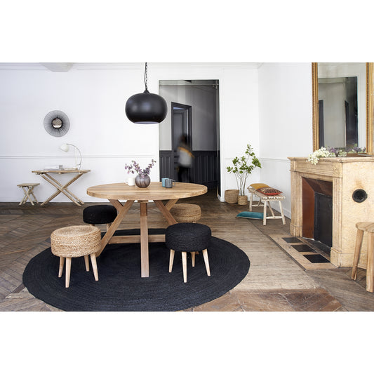 Table à manger ronde MADERA en teck recyclé