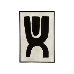 EQUILIBRO - toile avec cadre - canvas / bois - L 60 x W 4,3 x H 90 cm - noir