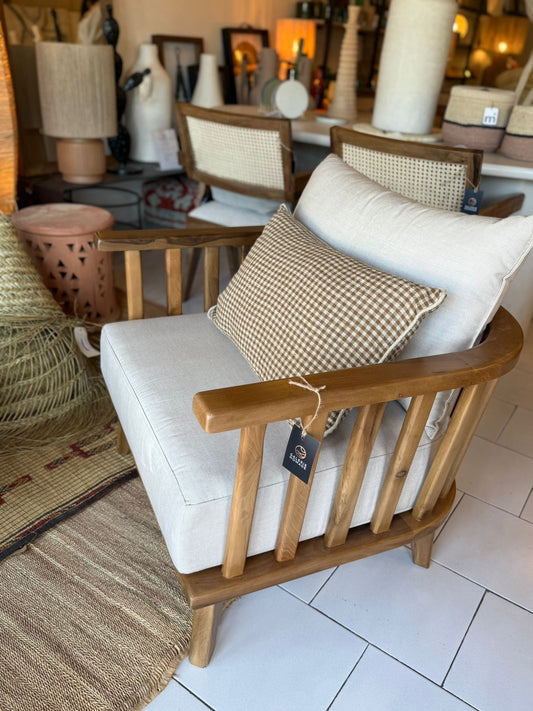 Fauteuil extérieur en noyer modèle Benirras