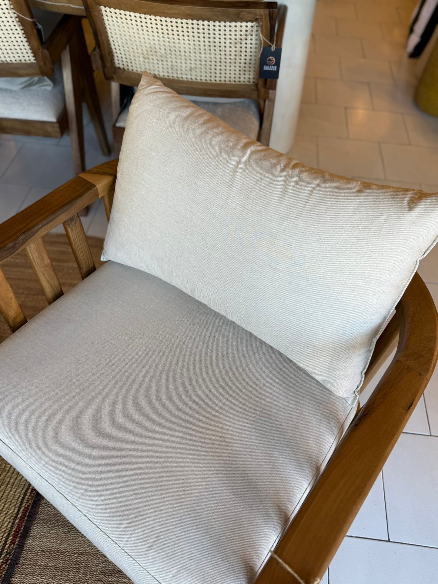 Fauteuil extérieur en noyer modèle Benirras