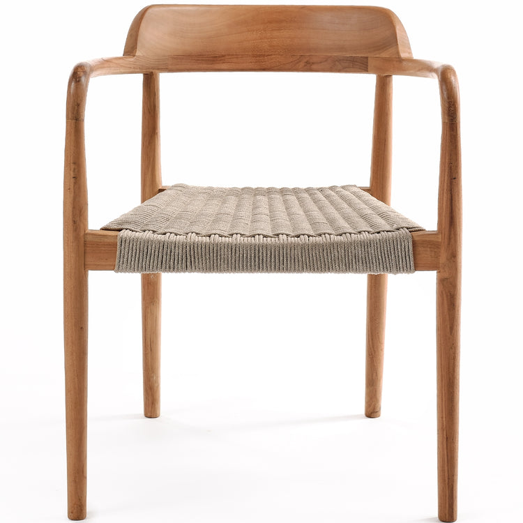 Fauteuil empilable en teck "Savana" In/Outdoor