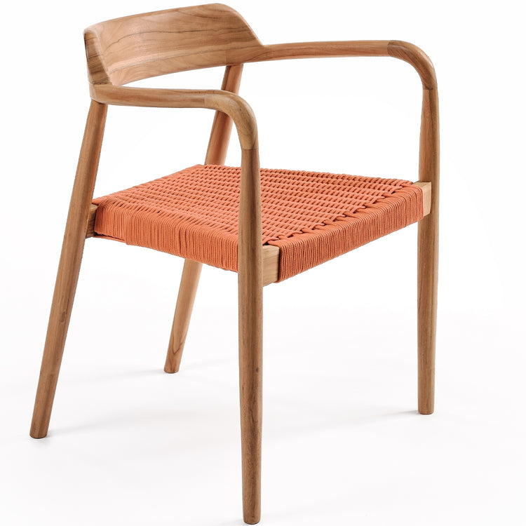 Fauteuil empilable en teck "Savana" In/Outdoor