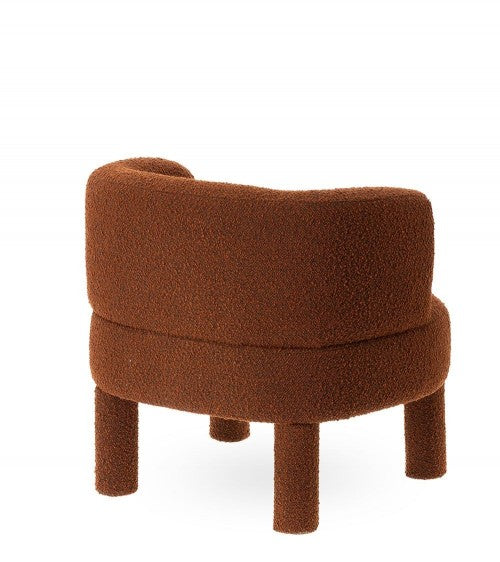 Fauteuil bouclette Terracotta modèle Reisa