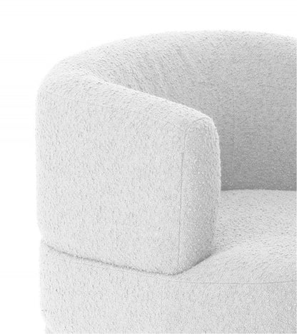 Fauteuil bouclette Gris Chiné modèle Reisa