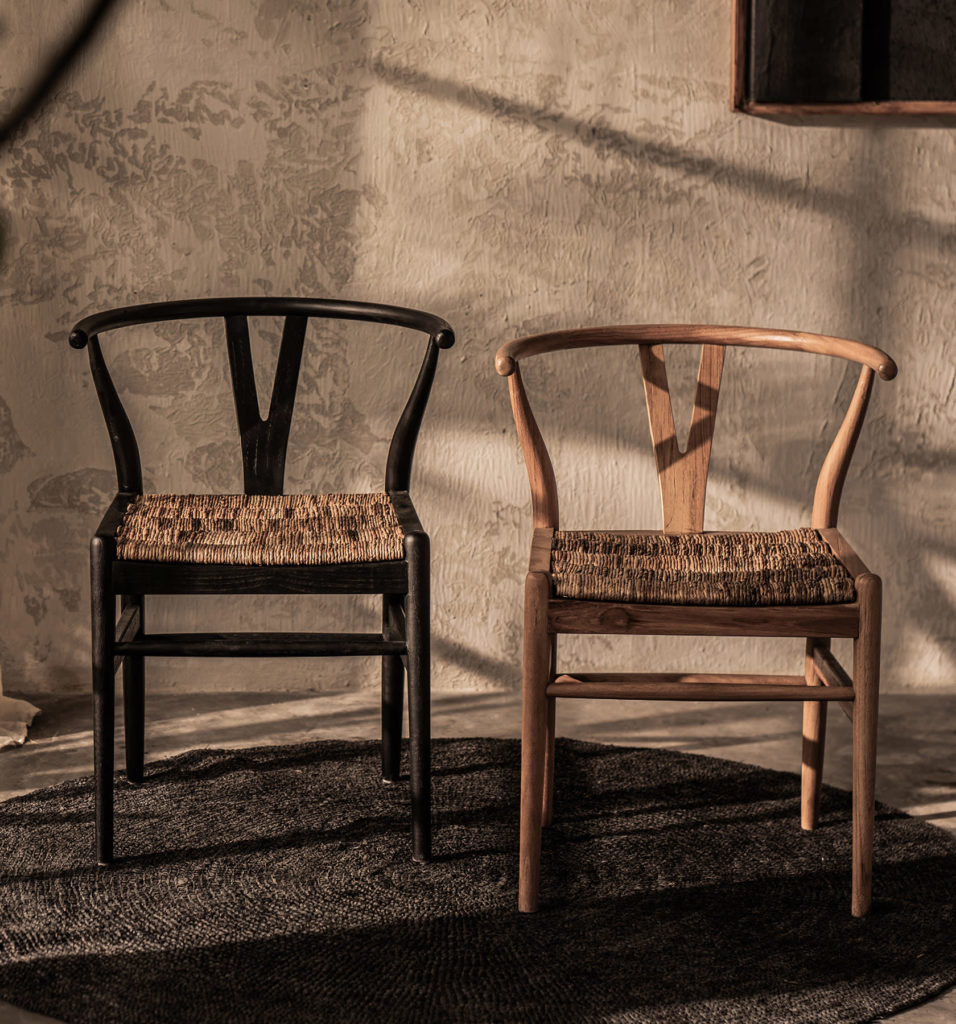 Chaise artisanale en bois - Chaise jumelle Caterpillar (dBodhi)
