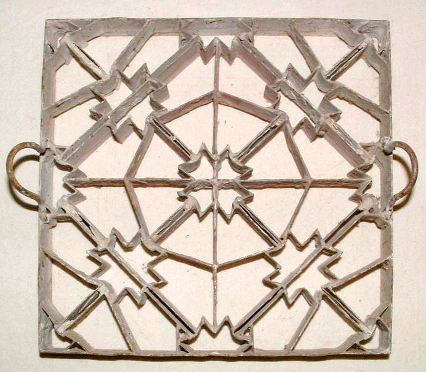 Moule de cloisonné (motifs pour carreaux de ciment), 1920.