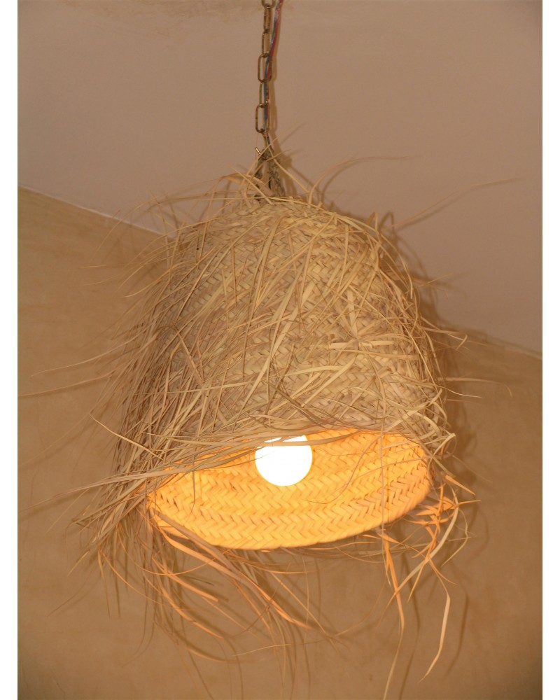 Lampe d'intérieur en feuille de palmier