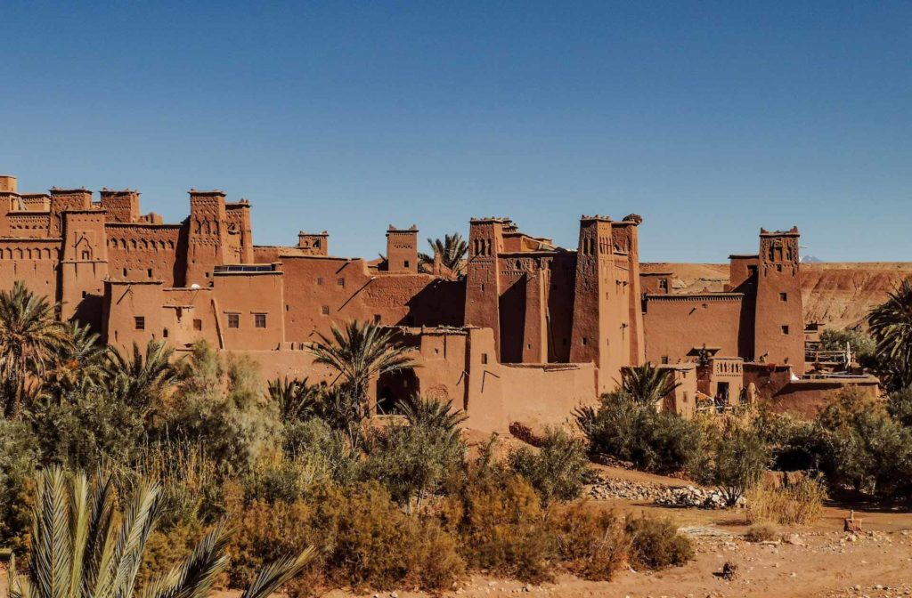 Village du maroc / Mont Atlas / Argile naturelle et terre cuite